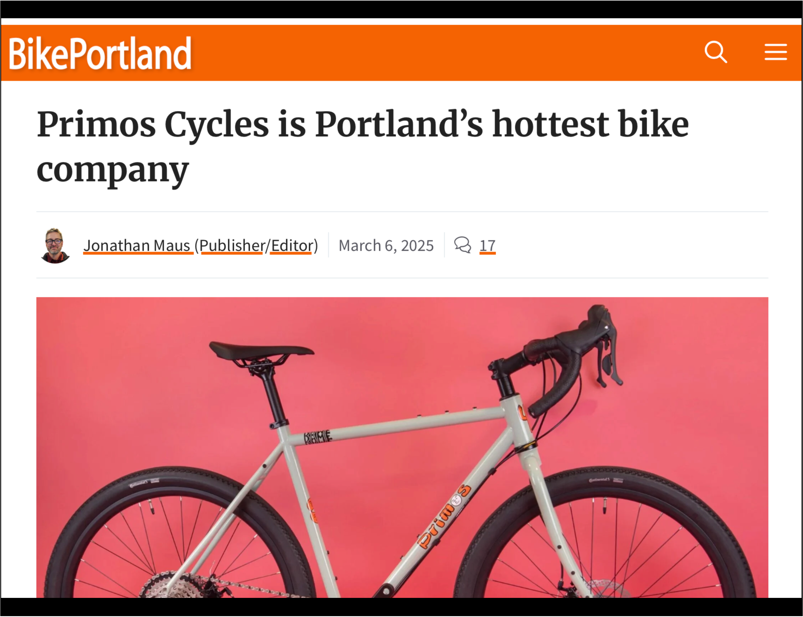 Primos Cycles is Portland’s hottest bike company